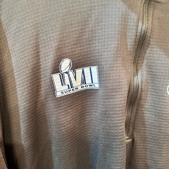 Nike NFL Eagle quarter zip Super Bowl Sweatshirt XXL - Picture 2 of 6